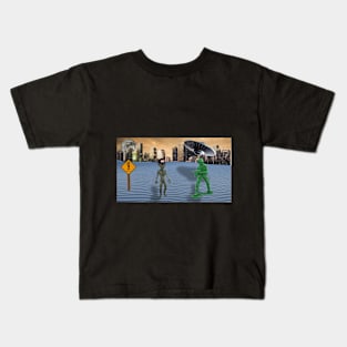 surreal area 51 Kids T-Shirt